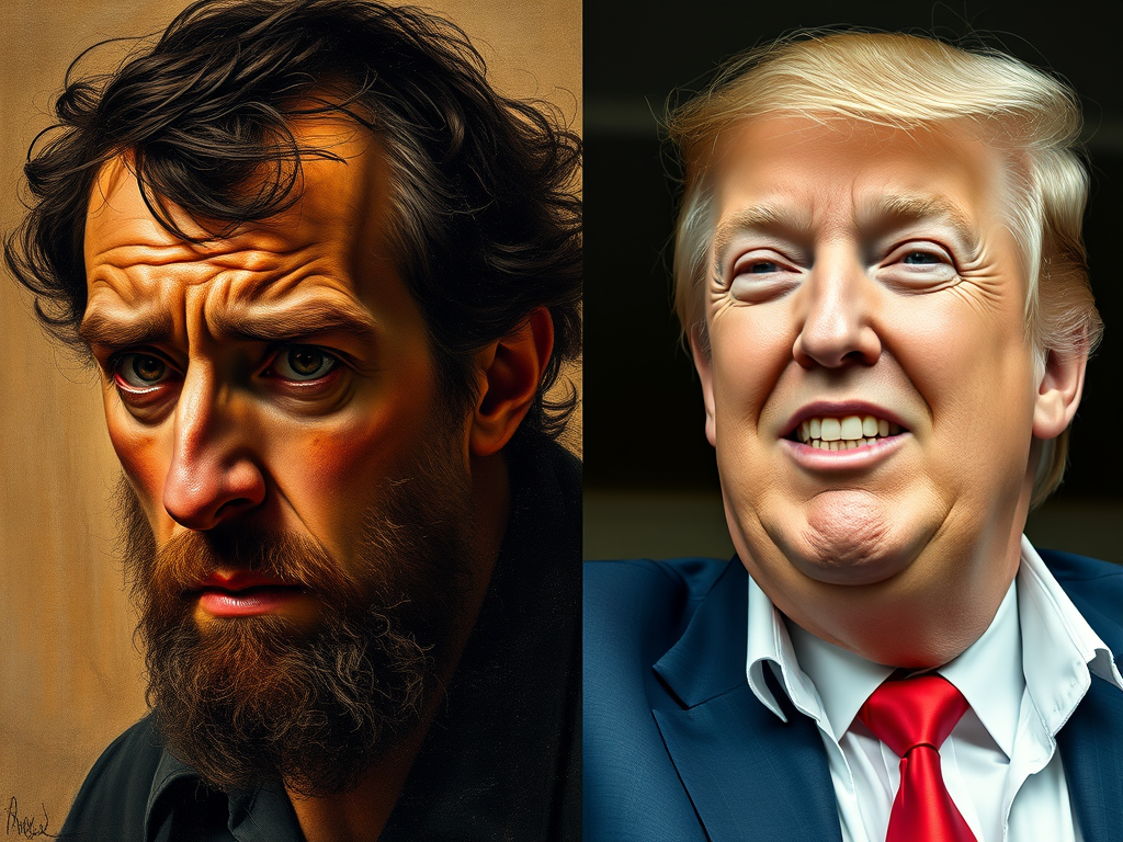 Comparing Courbet’s Desperate Man and Trump’s Instagram Selfie